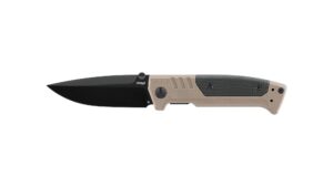 Walther PDP Einhandmesser mit Spear-Point-Klinge aus D2-Stahl in FDE