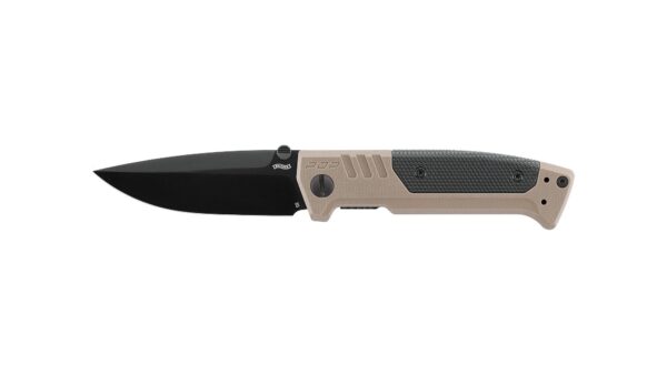 Walther PDP Einhandmesser mit Spear-Point-Klinge aus D2-Stahl in FDE