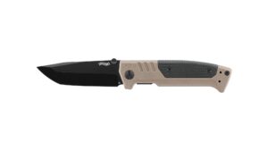 Walther PDP Einhandmesser mit Tantoklinge Glatt aus D2-Stahl in FDE
