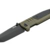 Walther PDP Einhandmesser mit Tantoklinge Glatt aus D2-Stahl in Olive – Bild 2