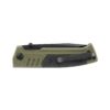 Walther PDP Einhandmesser mit Tantoklinge Glatt aus D2-Stahl in Olive – Bild 3