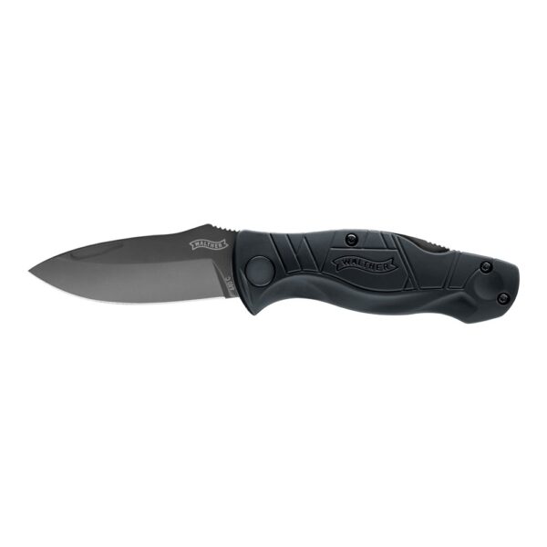 Walther TFK II Schwarz Taschenmesser 440C - Stahl mit Gürteltasche