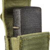 ZIPPO Benzinfeuerzeug "Black Crackle" in schwarz mit Nylon Pouch grün – Bild 4