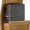 ZIPPO Benzinfeuerzeug "Black Crackle" in schwarz mit Nylon Pouch tan – Bild 2