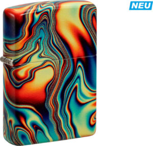 ZIPPO Benzinfeuerzeug "Colourful Swirl", 540° color Image, bunt