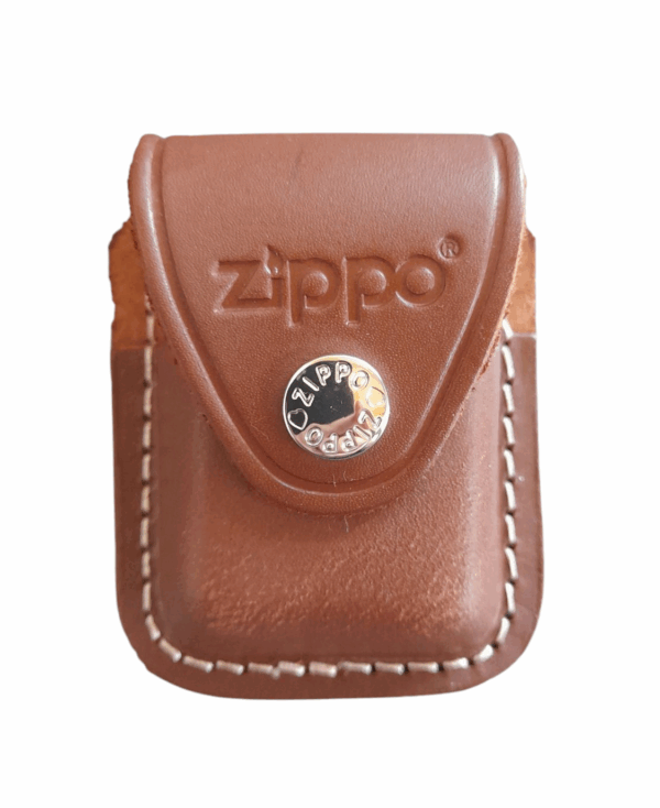 Zippo Feuerzeug Leder Gürteltasche, braun