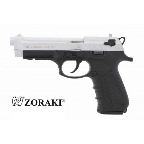 Zoraki 918 bicolor mattsilber Schreckschusspistole Kaliber 9mm P.A.K.