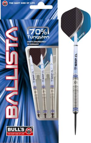 Bull´s Steeldarts Ballista B1, 70% Tungsten, 25g. Silber