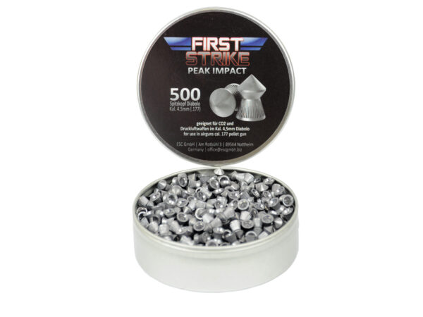 First Strike Diabolo Spitzkopf, 500 Stk., 4,5mm (.177), geriffelt