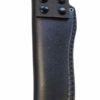 Linder Super Edge 2 feststehendes Messer aus ATS 34 Stahl, Lederscheide, schwarz – Bild 4
