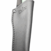 Linder Super Edge 6 feststehendes Messer aus ATS 34 Stahl, Lederscheide, grün – Bild 2