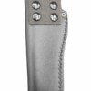 Linder Super Edge 6 feststehendes Messer aus ATS 34 Stahl, Lederscheide, grün – Bild 4