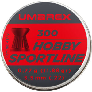 Umarex Hobby Sportline, Kal. 5,5 mm (.22) Diabolo, 300 St., Flachkopf, geriffelt, 0,77 g