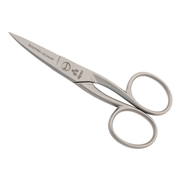 Alpen Nagelschere, gezahnt, rostfrei, mattiert, gebogen, 10.0 cm