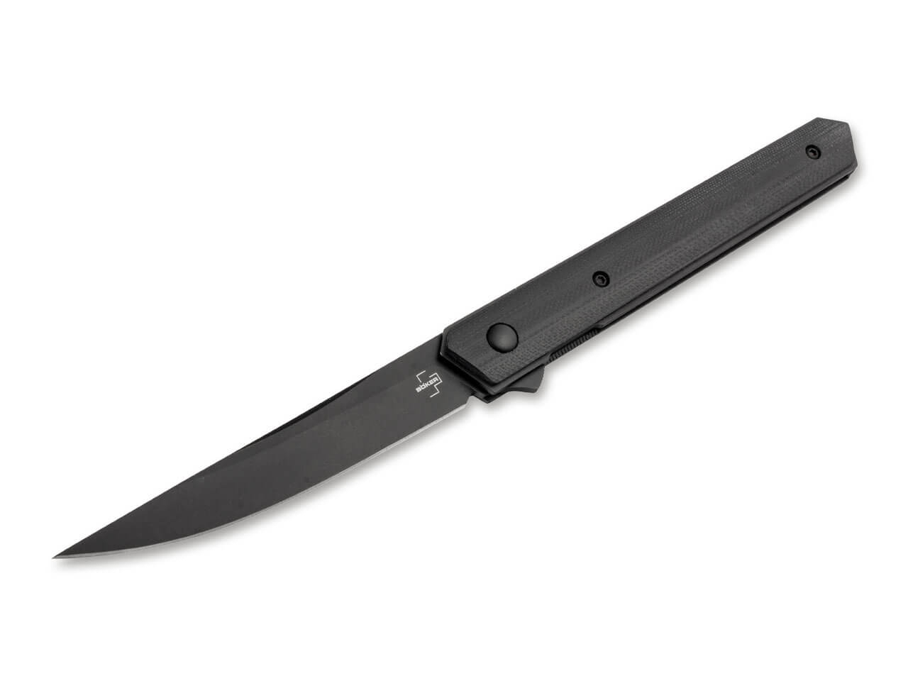 Böker Plus Kwaiken Air G10 All Black, Einhandmesser, Sammlertasche