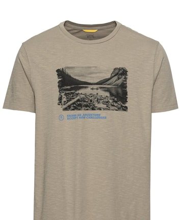 Camel Active Herren Rundhalsshirt aus Baumwolle mit Motiv