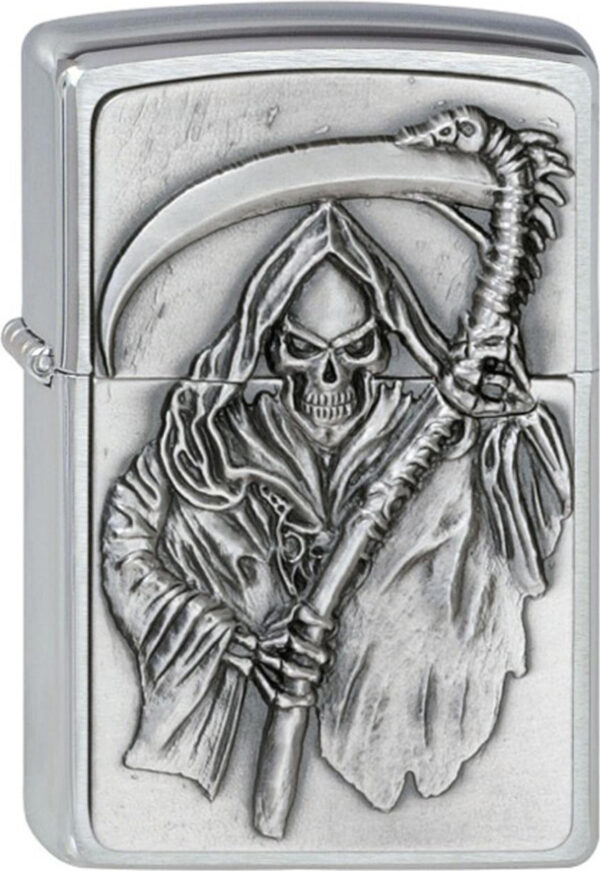 ZIPPO Benzinfeuerzeug "Reapers Cruse" in silber