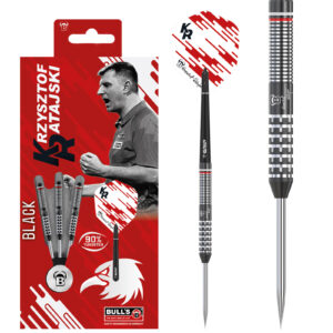 BULL'S Krzysztof Ratajski G2 Black Edition 90% Tungsten, Steeldart, 24g. schwarz