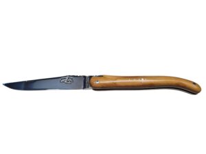 Forge de Laguiole Taschenmesser polierte Klinge, Olivenholz Griff