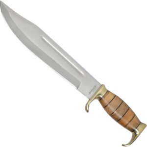 Haller Bowiemesser mit Holz / Messing Griff