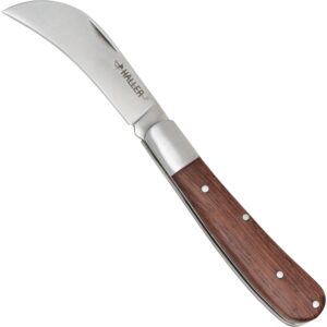 HallerGartenmesser, rostfreier Stahl, braun