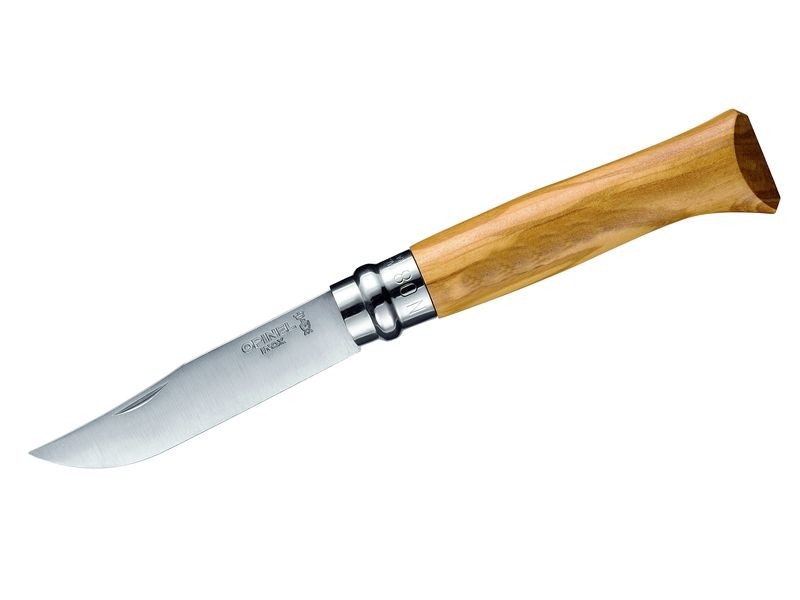Opinel Taschenmesser Nr. 8 rostfrei, Olivenholz