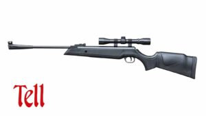 Tell Mod. 220 Knicklaufluftgewehr, Kaliber 4,5mm Diabolo, inklusive Zielfernrohr, schwarz