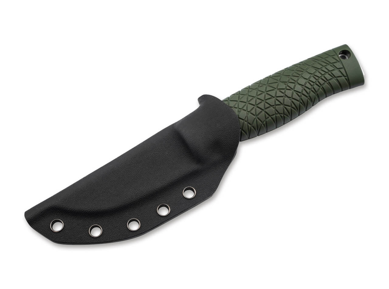 Böker Manufaktur Solingen Bronco Mini CPM3V Green, Scandi, Gürtelmesser – Bild 3