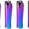 Clipper Rainbow Feuerzeug Bunt, Feuerstein wechselbar – Bild 2