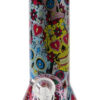 Bong Glas Skull, rosa,bunt, 32,5cm hoch, 13cm breit – Bild 2