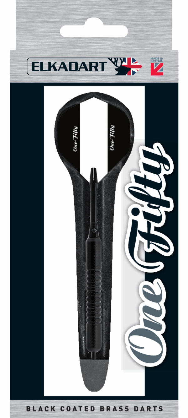 ELKADART One Fifty Black, Steel Dart, 22 Gramm, Messing