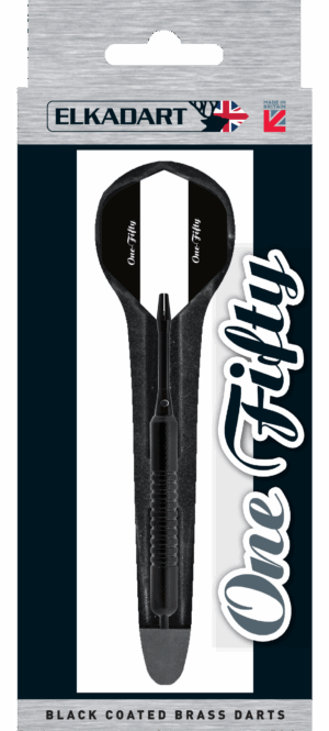 ELKADART One Fifty Black, Steel Dart, 24 Gramm, Messing