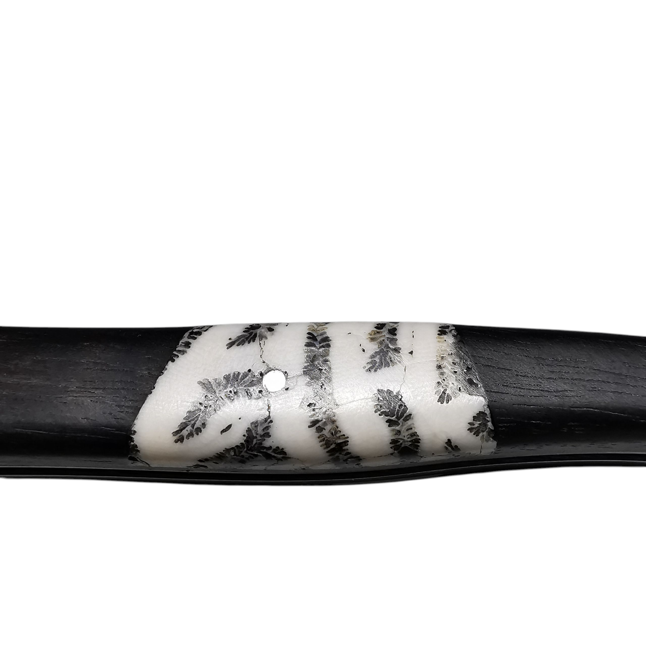 Laguiole Village Taschenmesser mit 12 cm Ebenholzgiff und Koralleneinlage – Bild 4