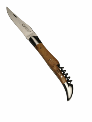 Laguiole Village Taschenmesser mit Wacholdergriff und Korkenzieher