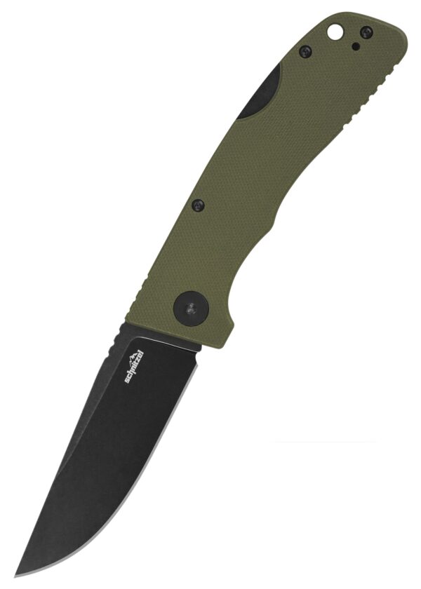 Schnitzel KVAR G10 Grün Taschenmesser mit Hosenclip