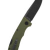 Schnitzel KVAR G10 Grün Taschenmesser mit Hosenclip – Bild 2