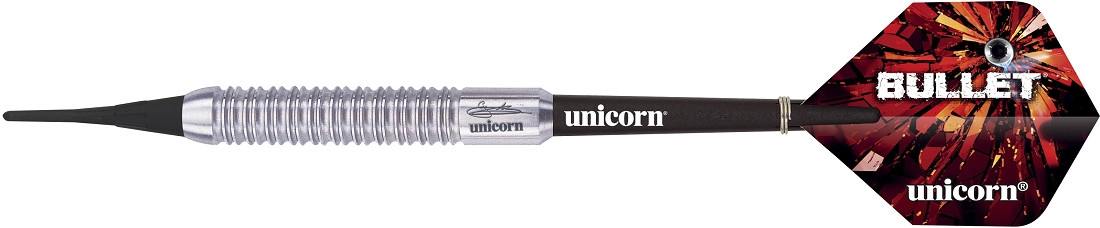 UNICORN Softdarts Gary Anderson, Bullet, stainless Steel, 18g, Silber