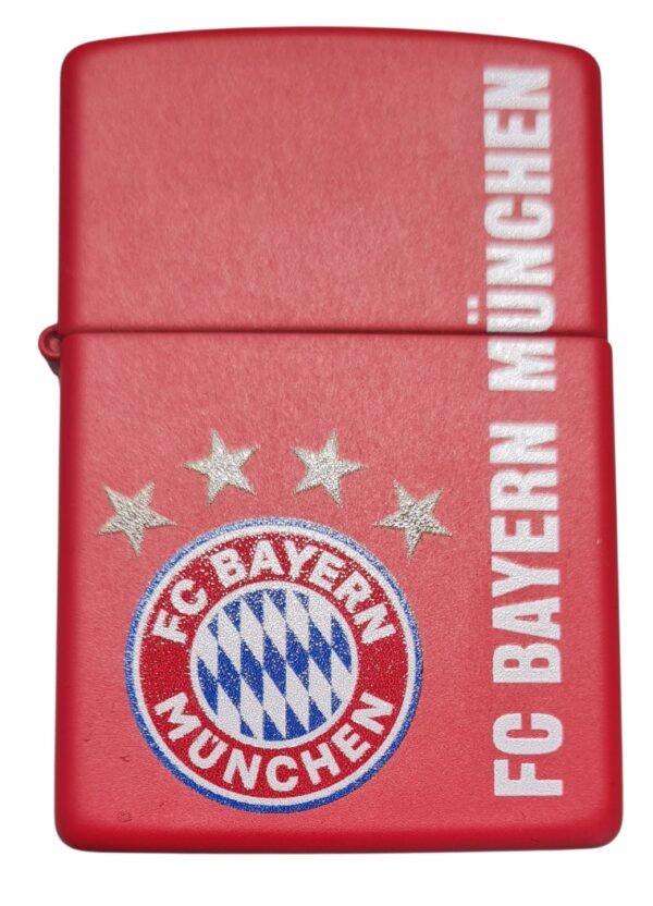 ZIPPO Benzinfeuerzeug "FC Bayern" in schwarz