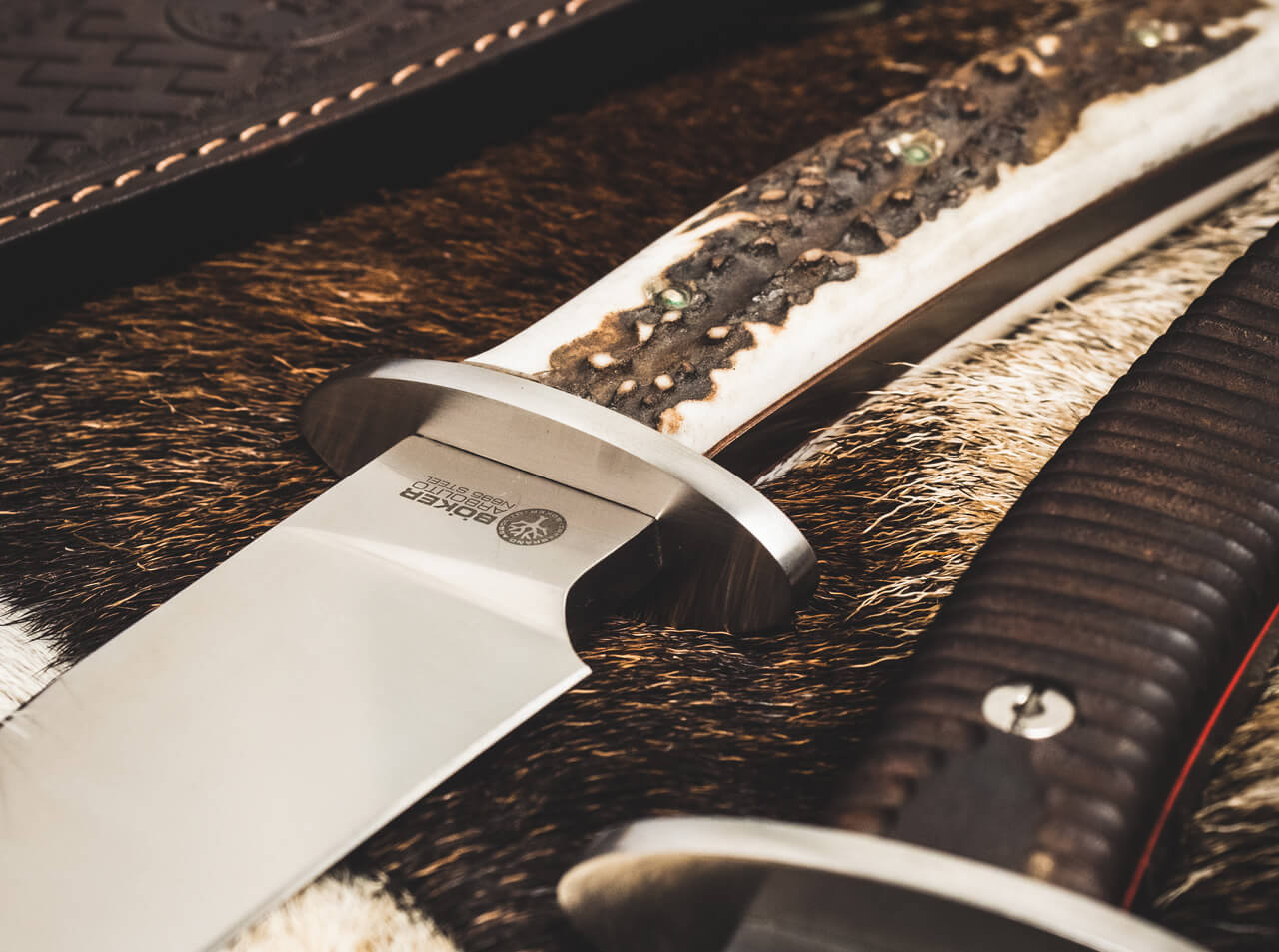 Böker Arbolito Esculta Feststehendes Messer mit Hirschhorn Griff – Bild 7