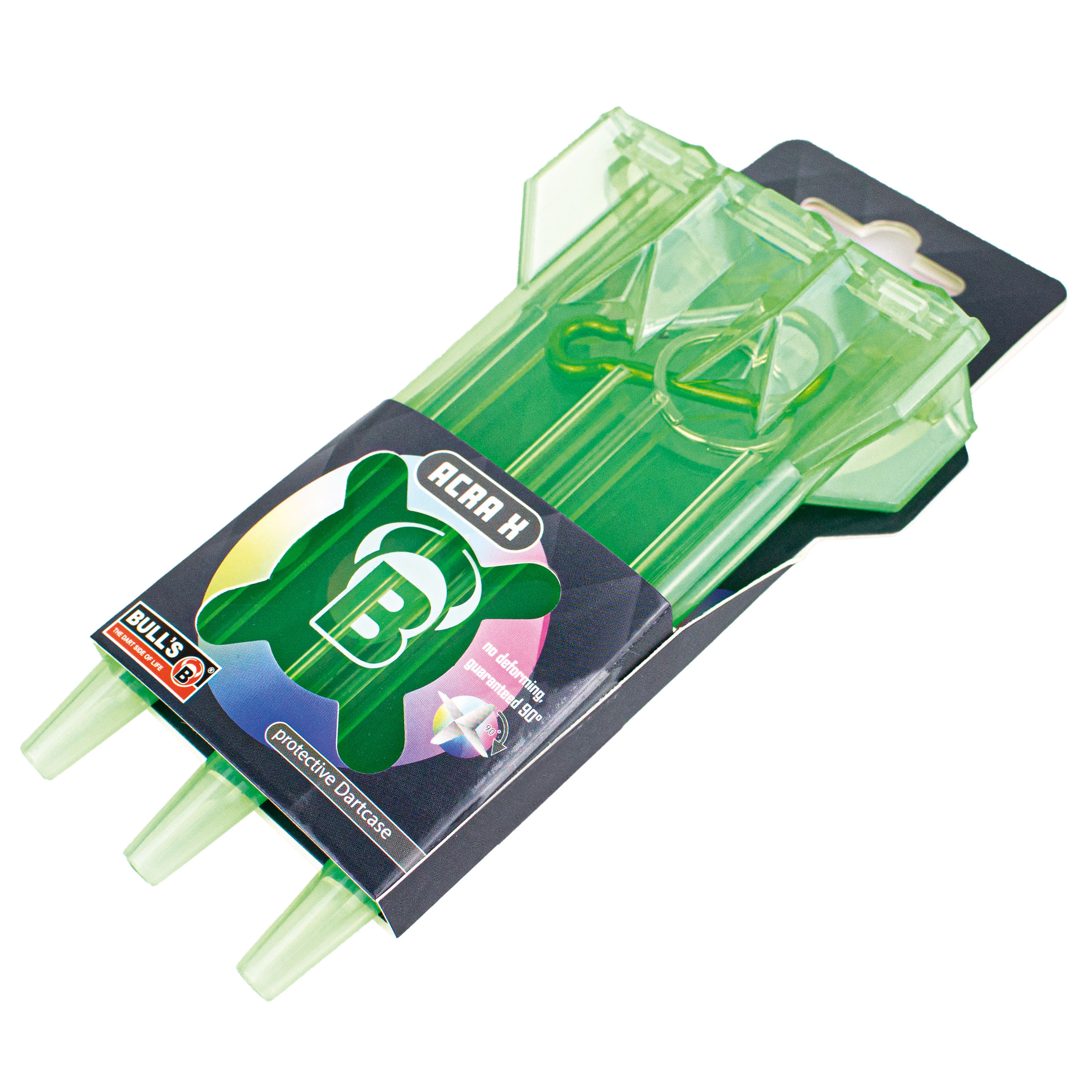 Bull´s Hartplastik Dartcase für Steeldarts, Softdarts AcraX, Grün