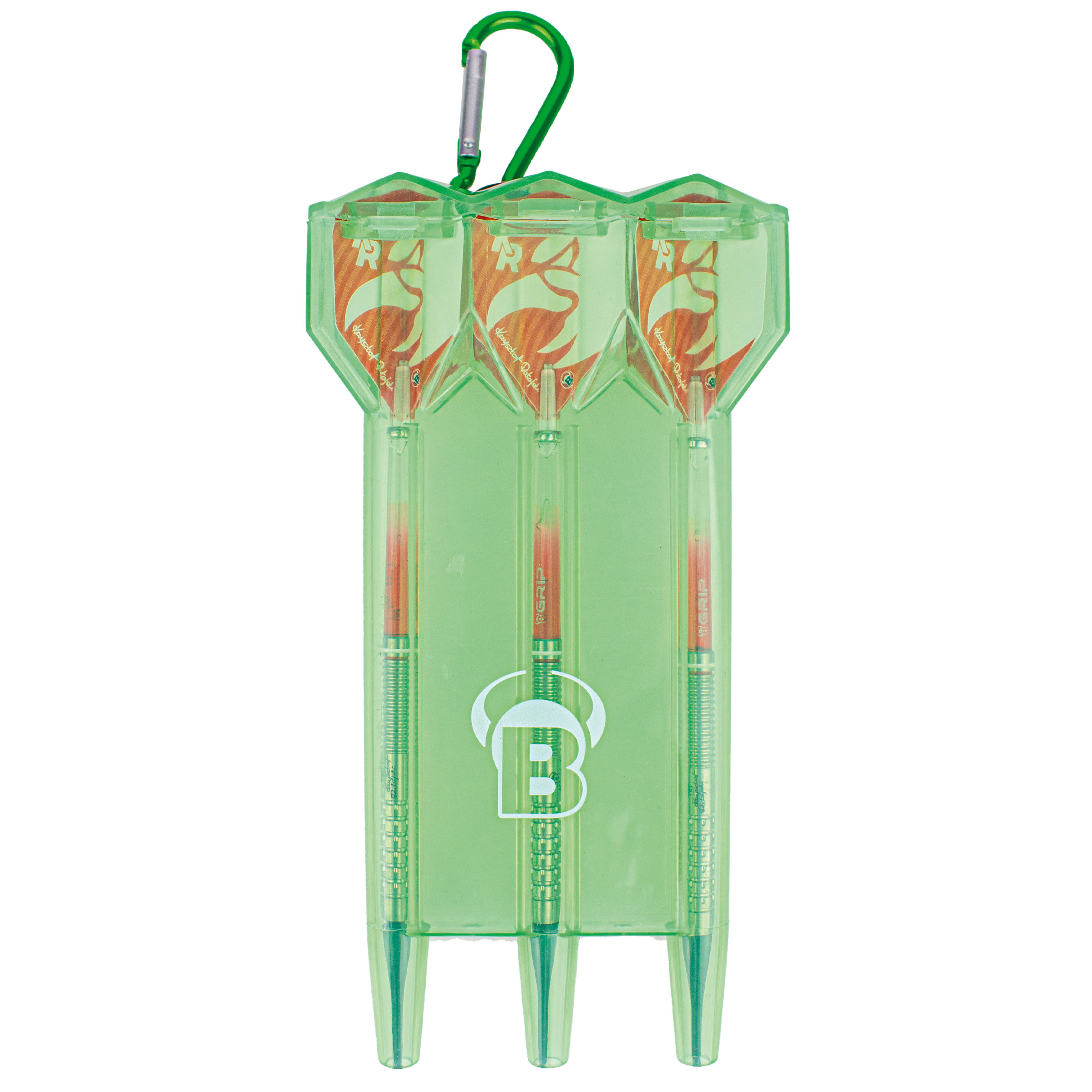 Bull´s Hartplastik Dartcase für Steeldarts, Softdarts AcraX, Grün – Bild 3