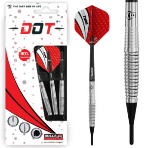Bull´s Softdarts DOT D1, 90% Tungsten, 18g., Silber