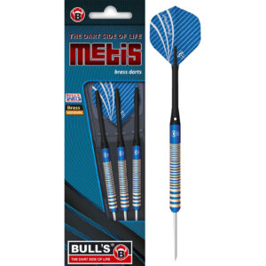 Steeldarts. Bull´s, Metis, Messing, 23g, Blau