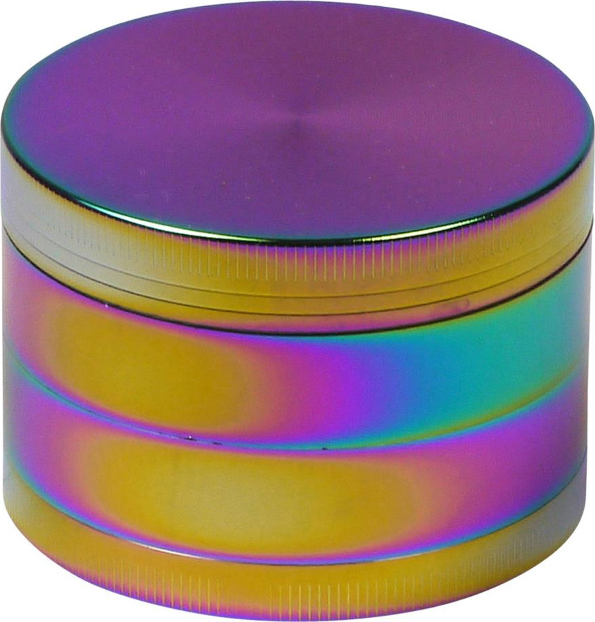 Metall Grinder, Kräutermühle,3 teilig, Rainbow, 63x45mm, Bunt