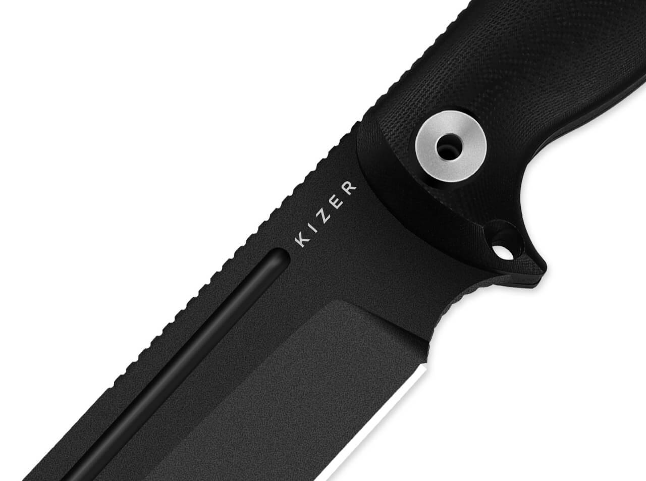 Kizer Drop Bear Fix 7 1095 G10 All Black, feststehendes Messer – Bild 3