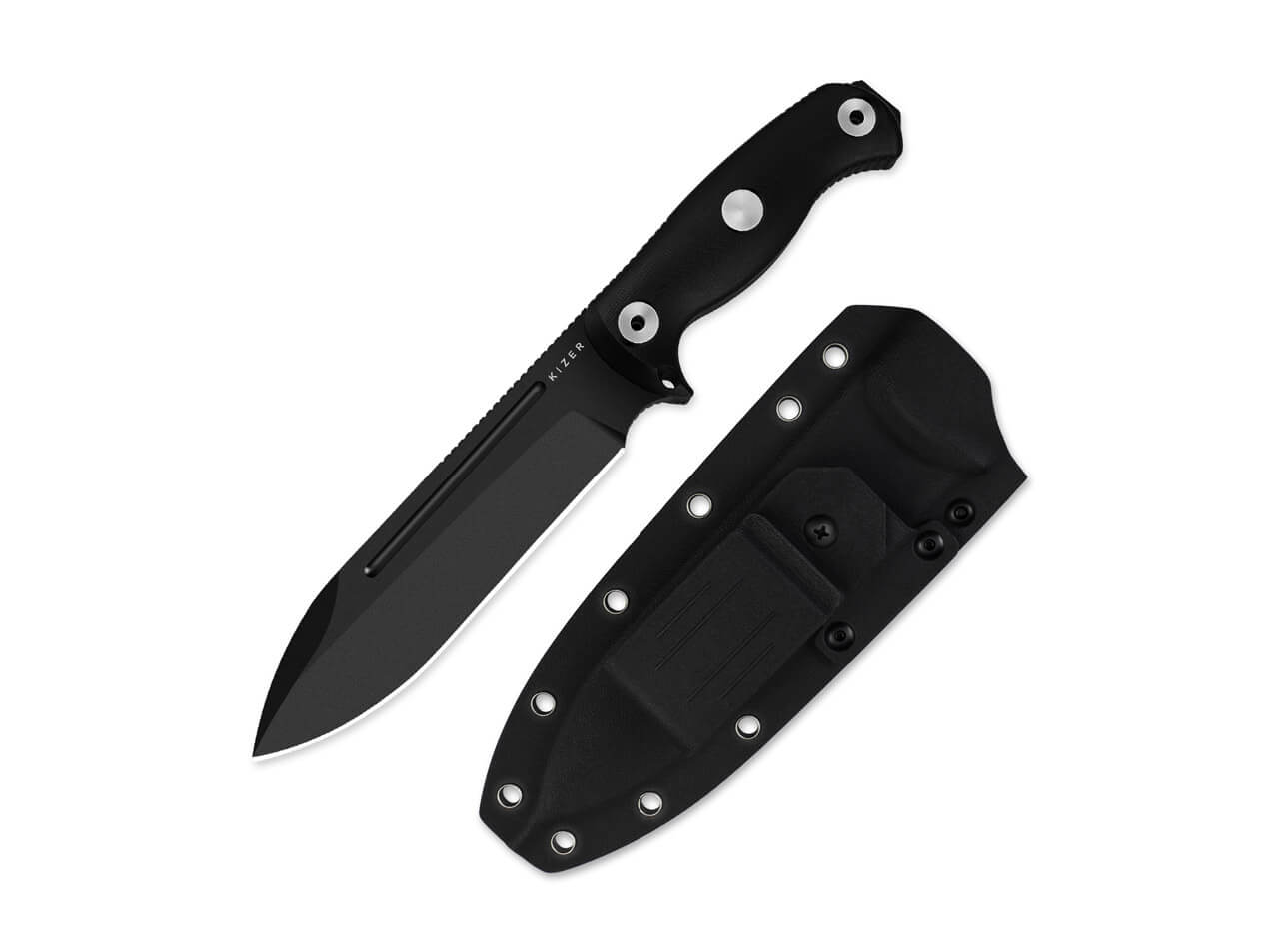 Kizer Drop Bear Fix 7 1095 G10 All Black, feststehendes Messer – Bild 7