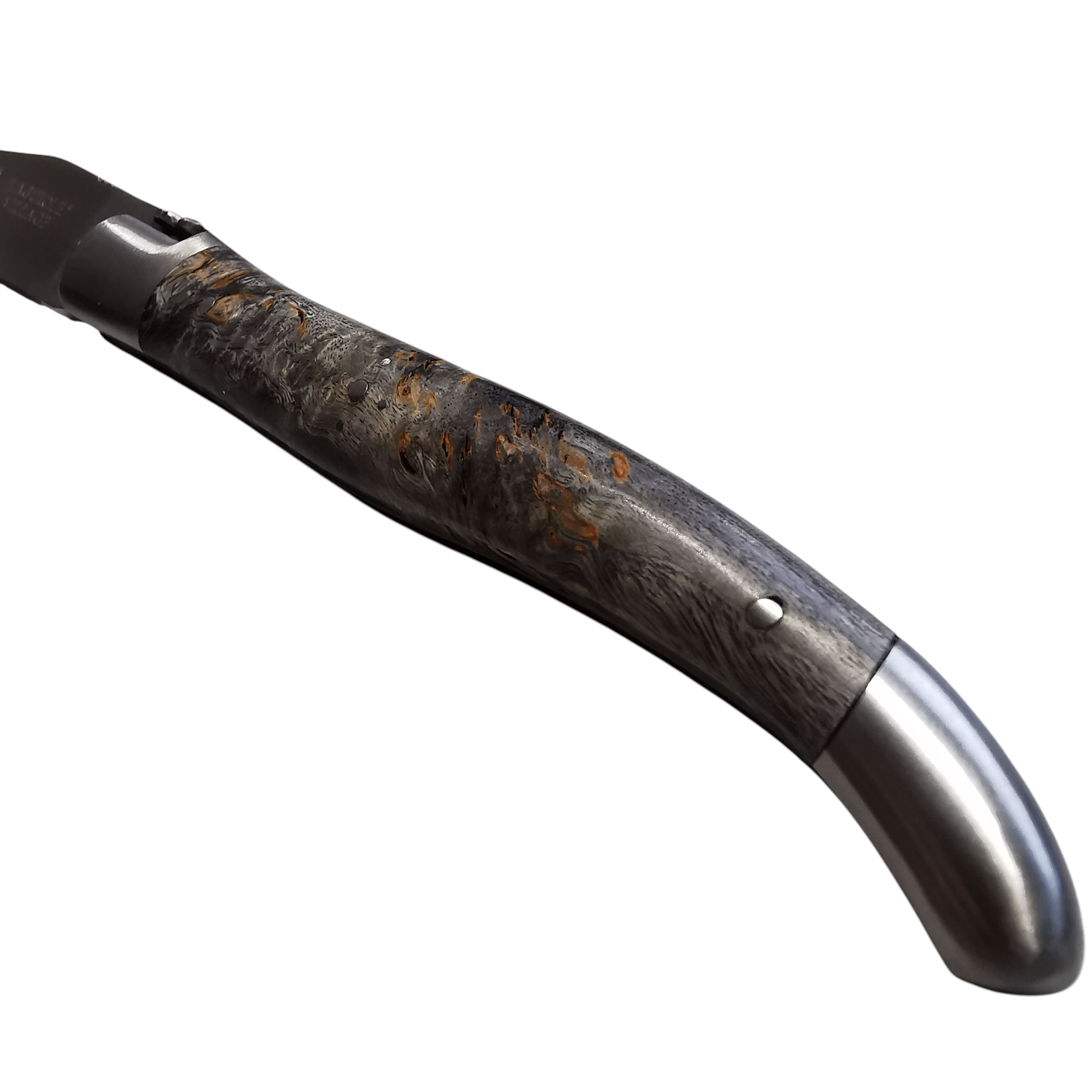 Laguiole Village Taschenmesser mit 12cm stabilisiertem Pappelholzgriff – Bild 4