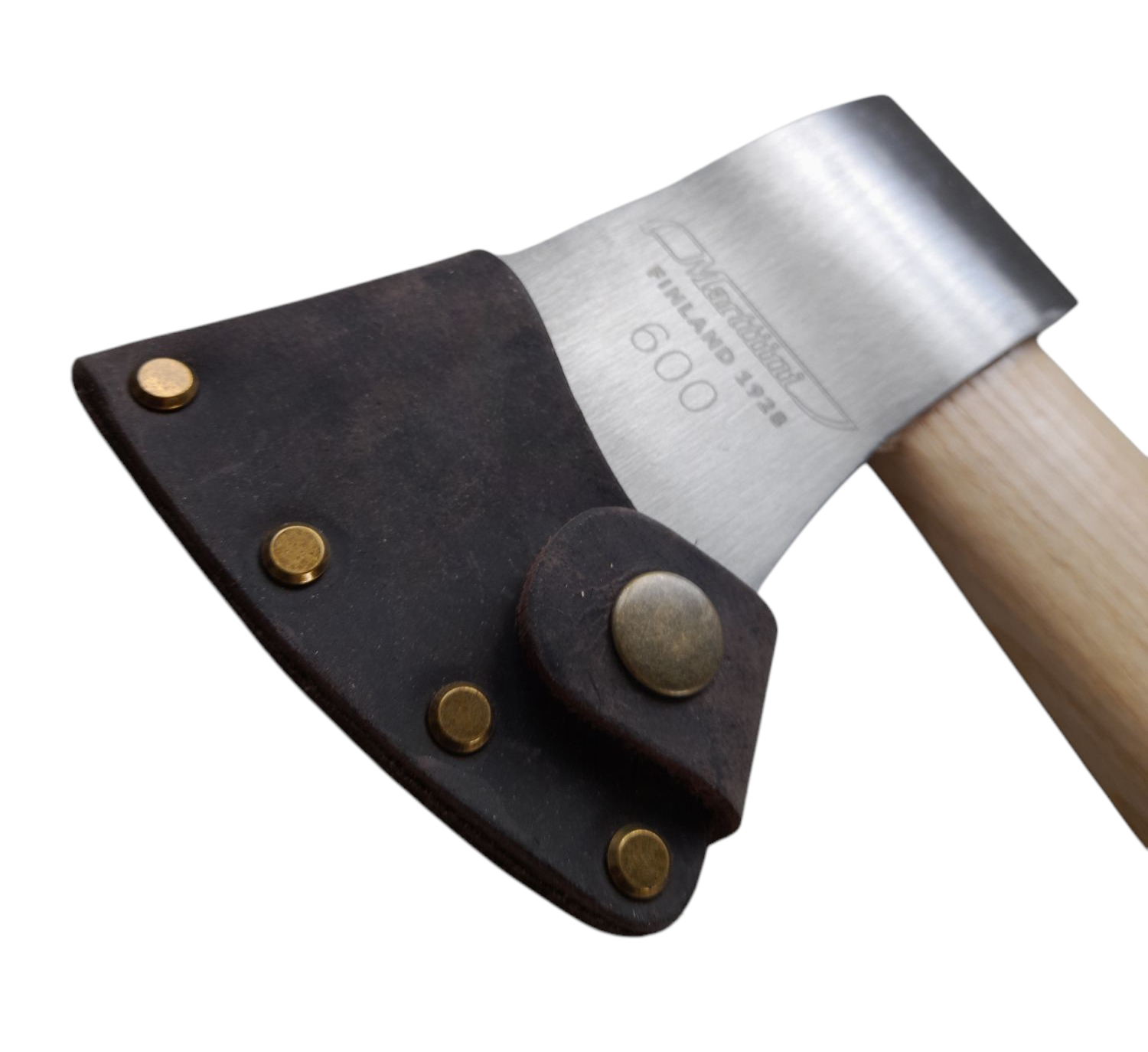 Marttiini Campingaxt, Carbonstahl, Eschenholzgriff, braun – Bild 3