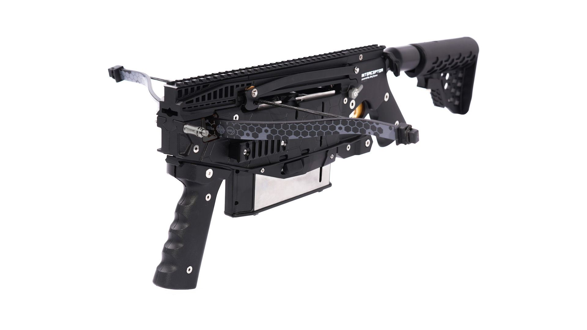 Mey Interceptor, Repetierarmbrust, 18 Schuss, 60 lbs., schwarz