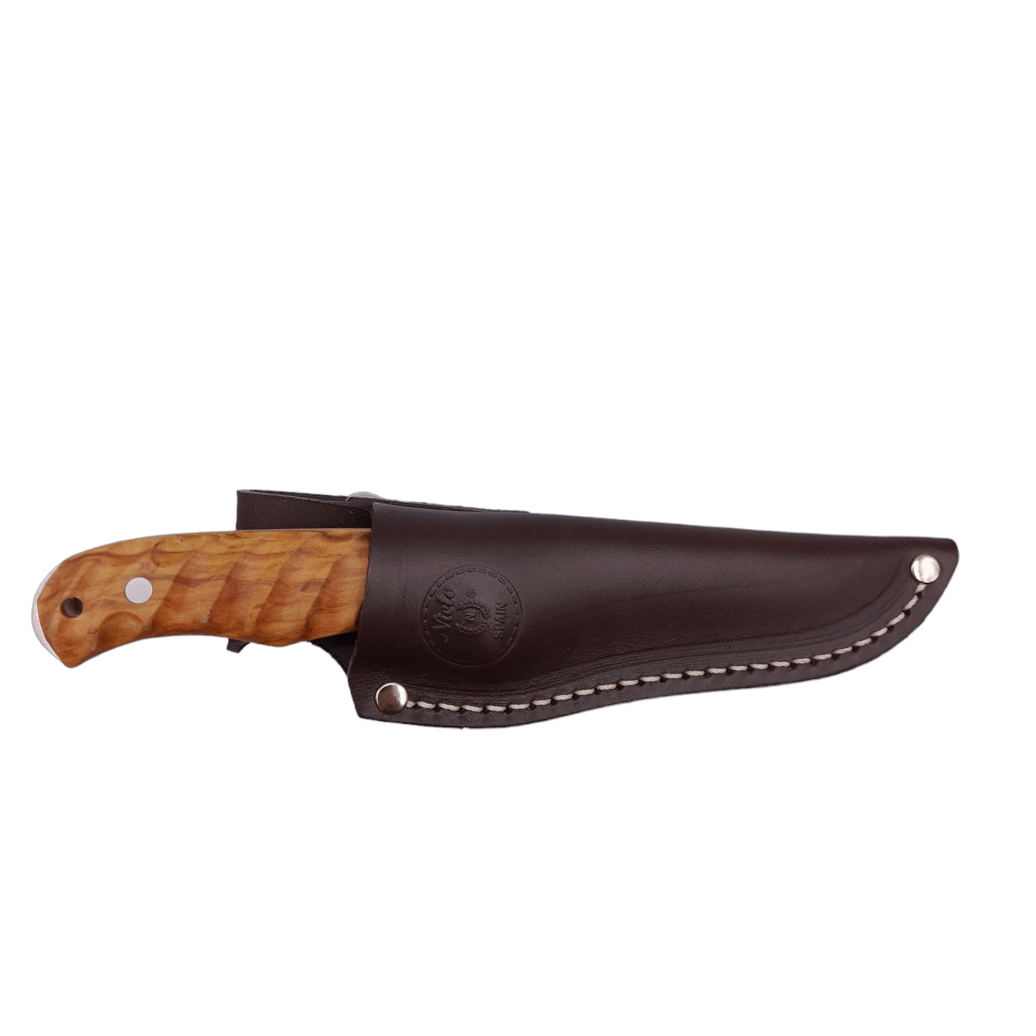 Nieto Feststehendes Messer Coyote mit Scheide und Olivenholzgriff – Bild 3
